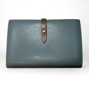CELINE Grained Calfskin Large Multifunction Bi-Fold Wallet